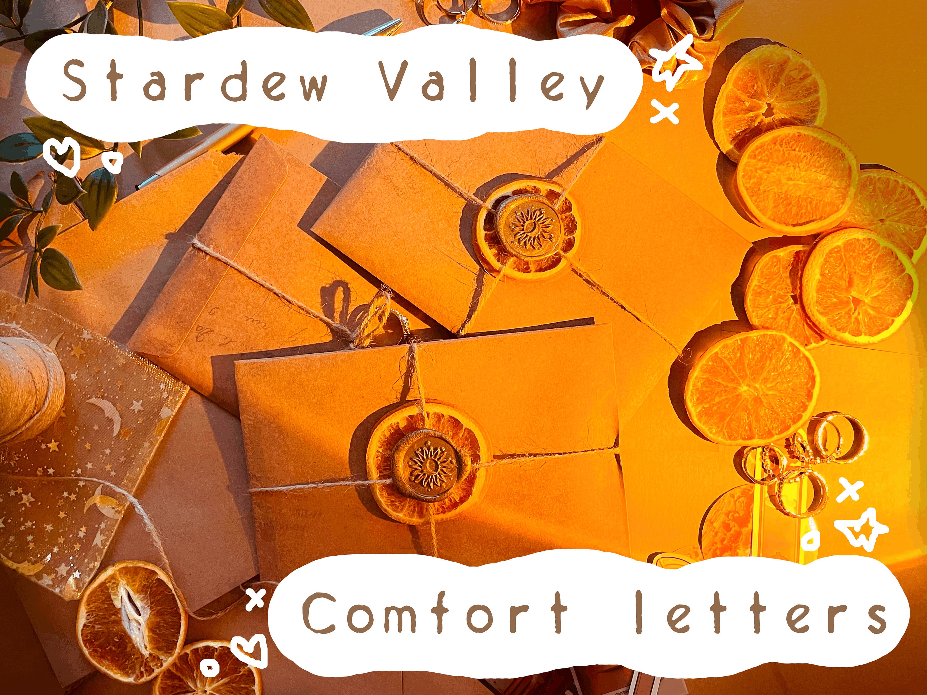 Stardew Valley Handwritten Comfort Character Letters - Etsy