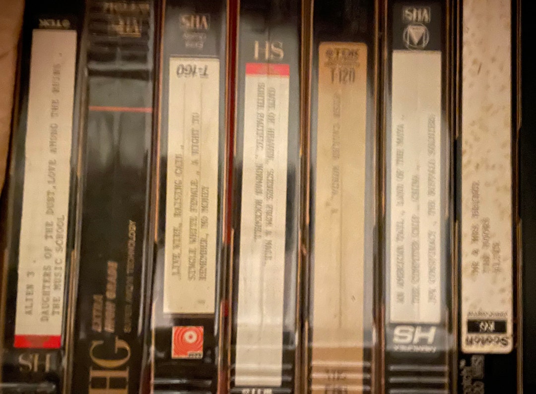 25 Vintage VHS Prerecorded Tapes as BLANKS Etsy