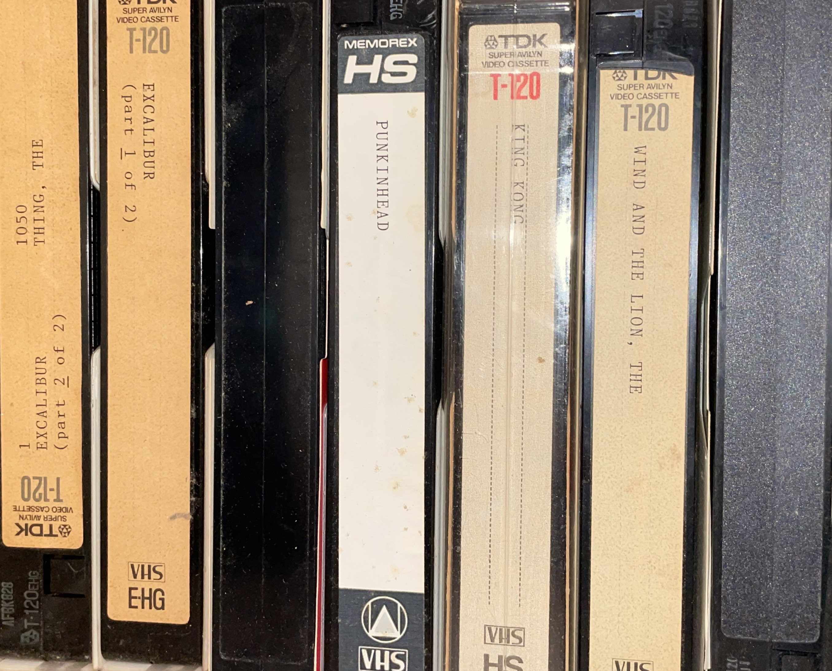 25 Vintage VHS Prerecorded Tapes as BLANKS Etsy