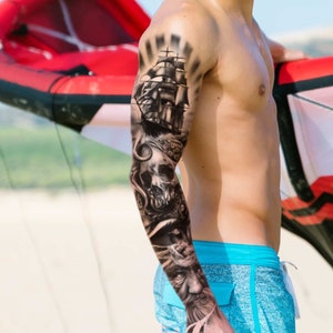 Nautical sleeve tattoo
