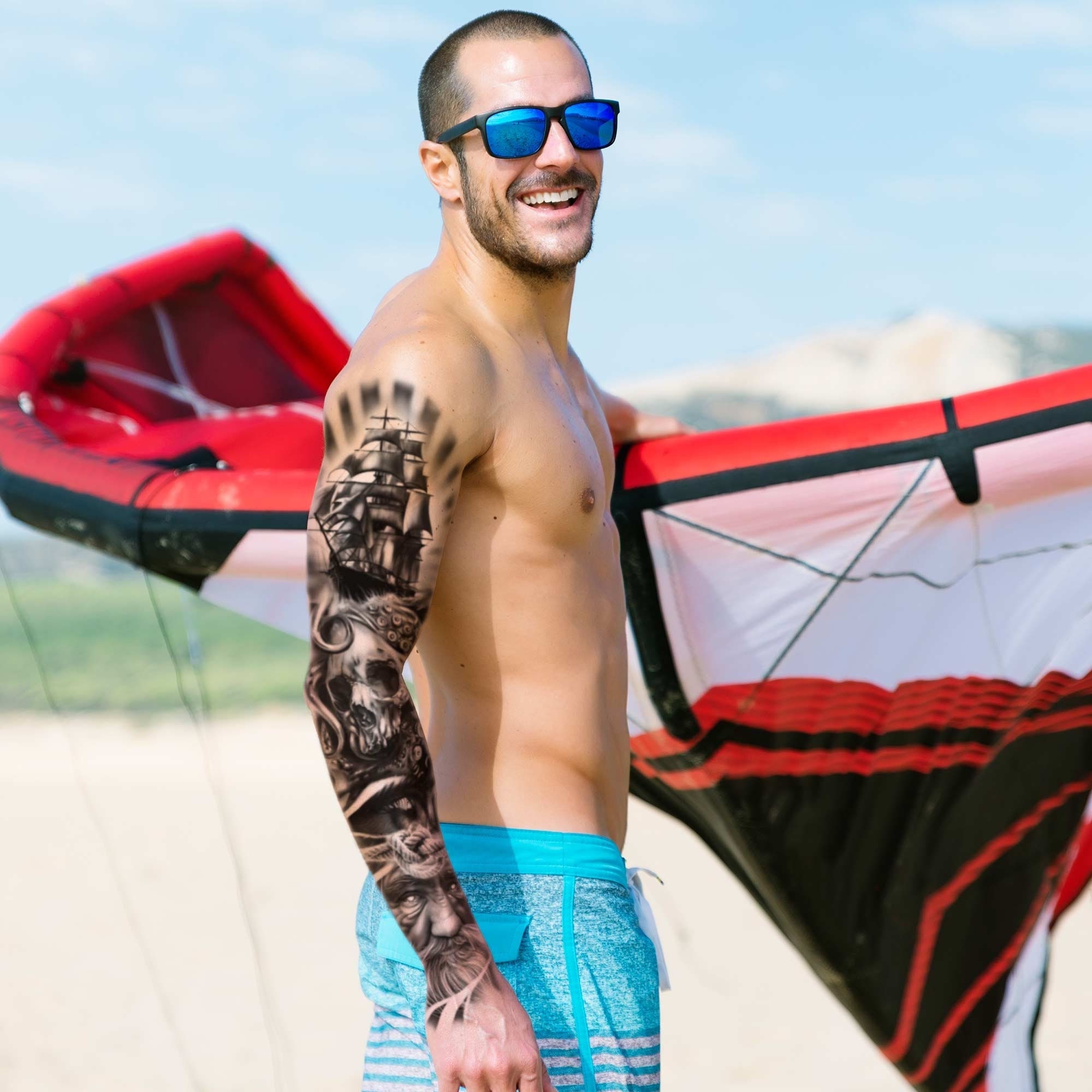 Nautical Sleeve Tattoo - Etsy Nautical Sleeve Tattoo - Etsy