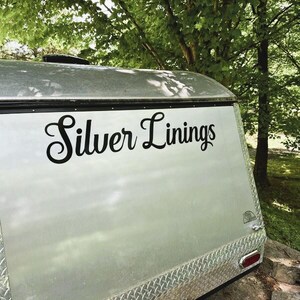 Custom RV Vinyl Lettering Decal: Motorhome, Camper Van Personalization ...