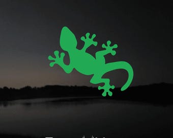 Gecko Vinyl Decal, gift for gecko owner