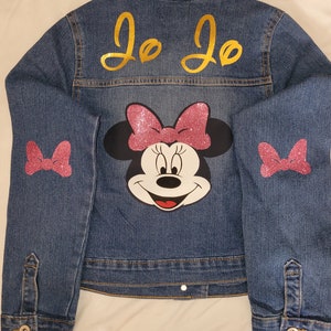 Personalisierte Minnie Mouse Jeansjacke