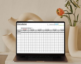 Roster with calendar weeks