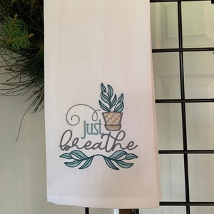Custom Embroidered Cotton Kitchen Tea Towel