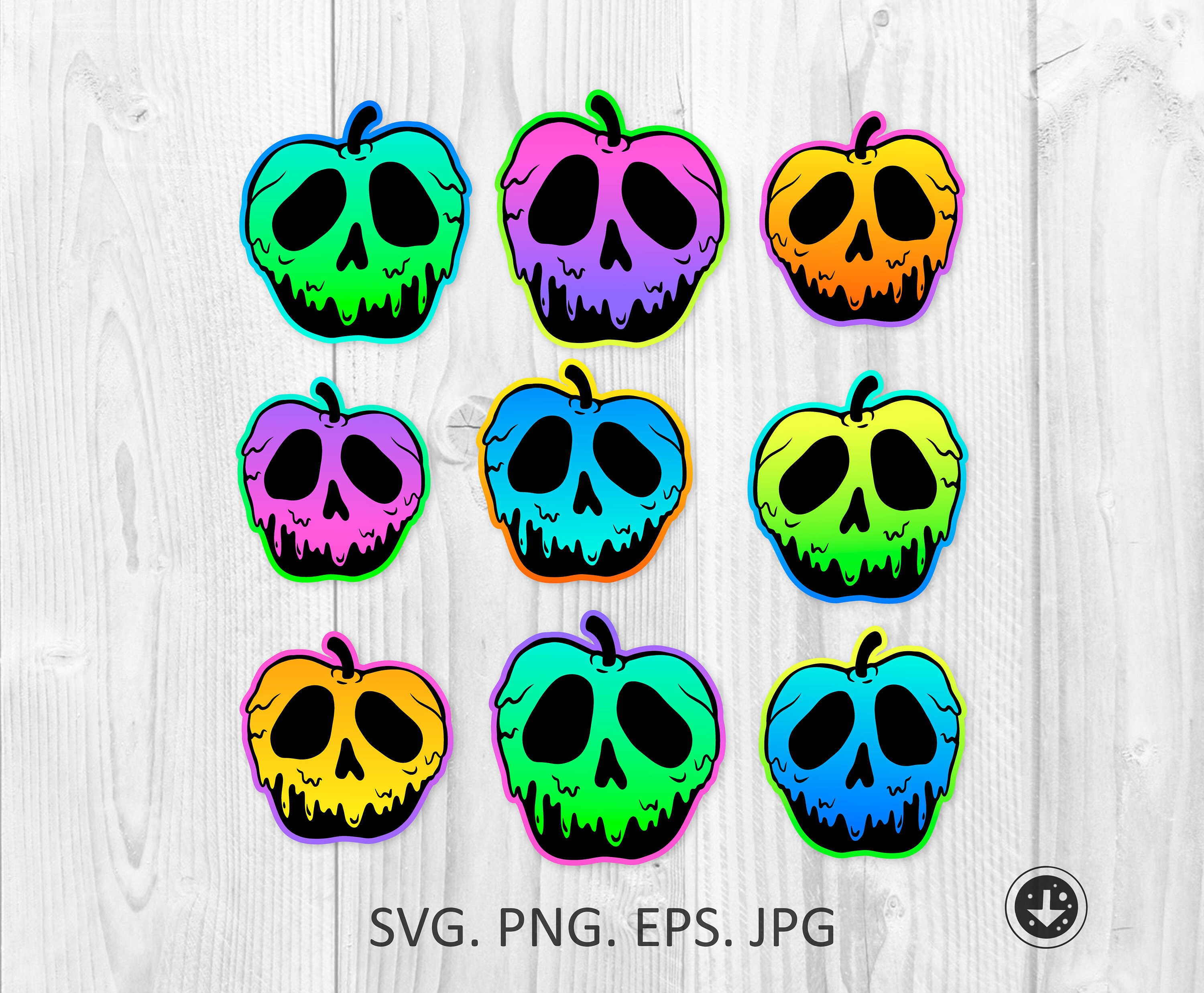 Poison Apple Svg Halloween Svg Evil Queen Svgskull Set Svg - Etsy