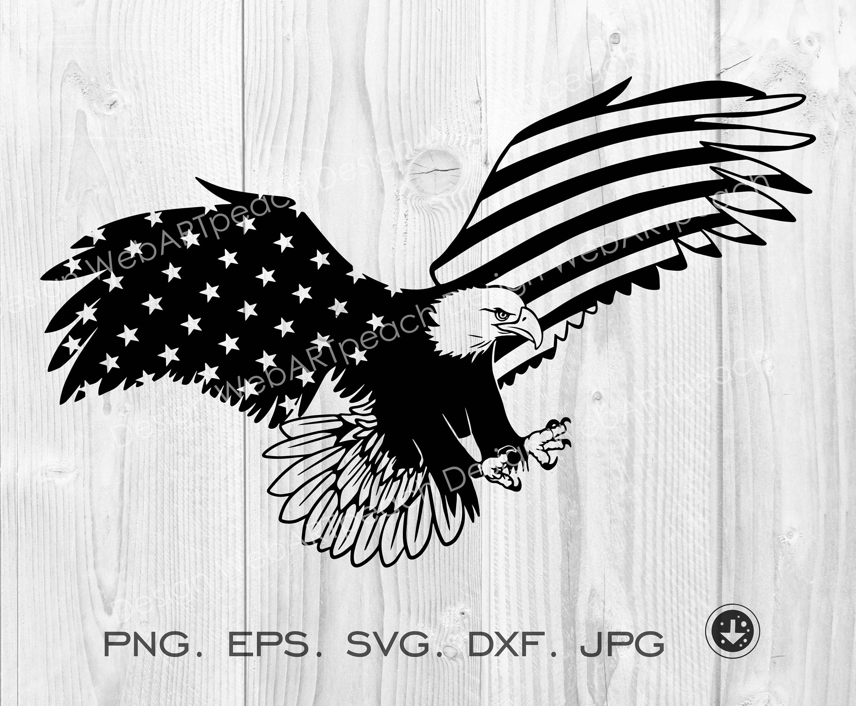 Eagle Svg American Bald Eagleamerican Flag Symbolinstant - Etsy Denmark Eagle Svg American Bald Eagleamerican Flag Symbolinstant - Etsy Denmark