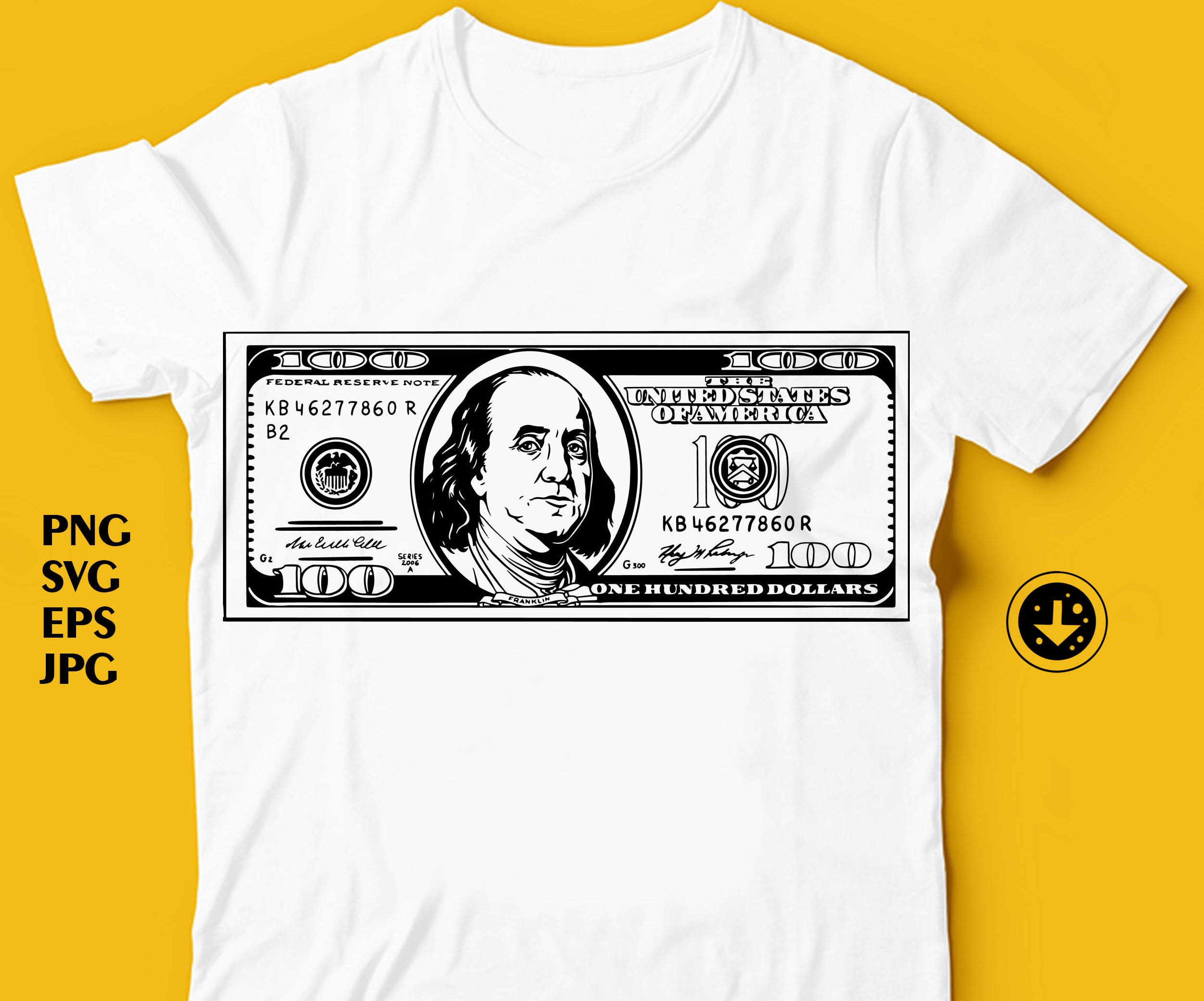 $4 Money Label Cut Out PNG & SVG Design For T-Shirts