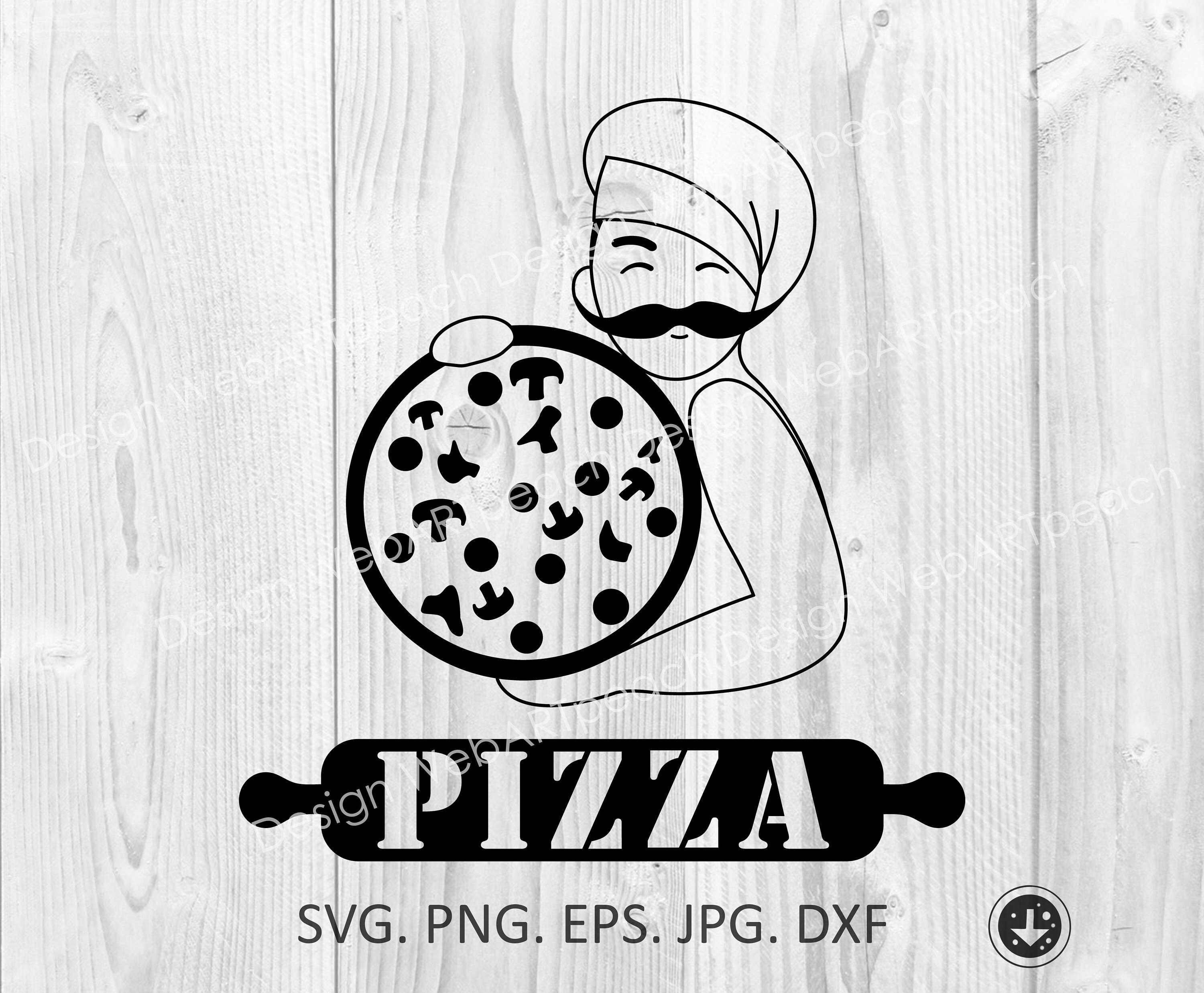 Pizza Chef Clip Art Black And White