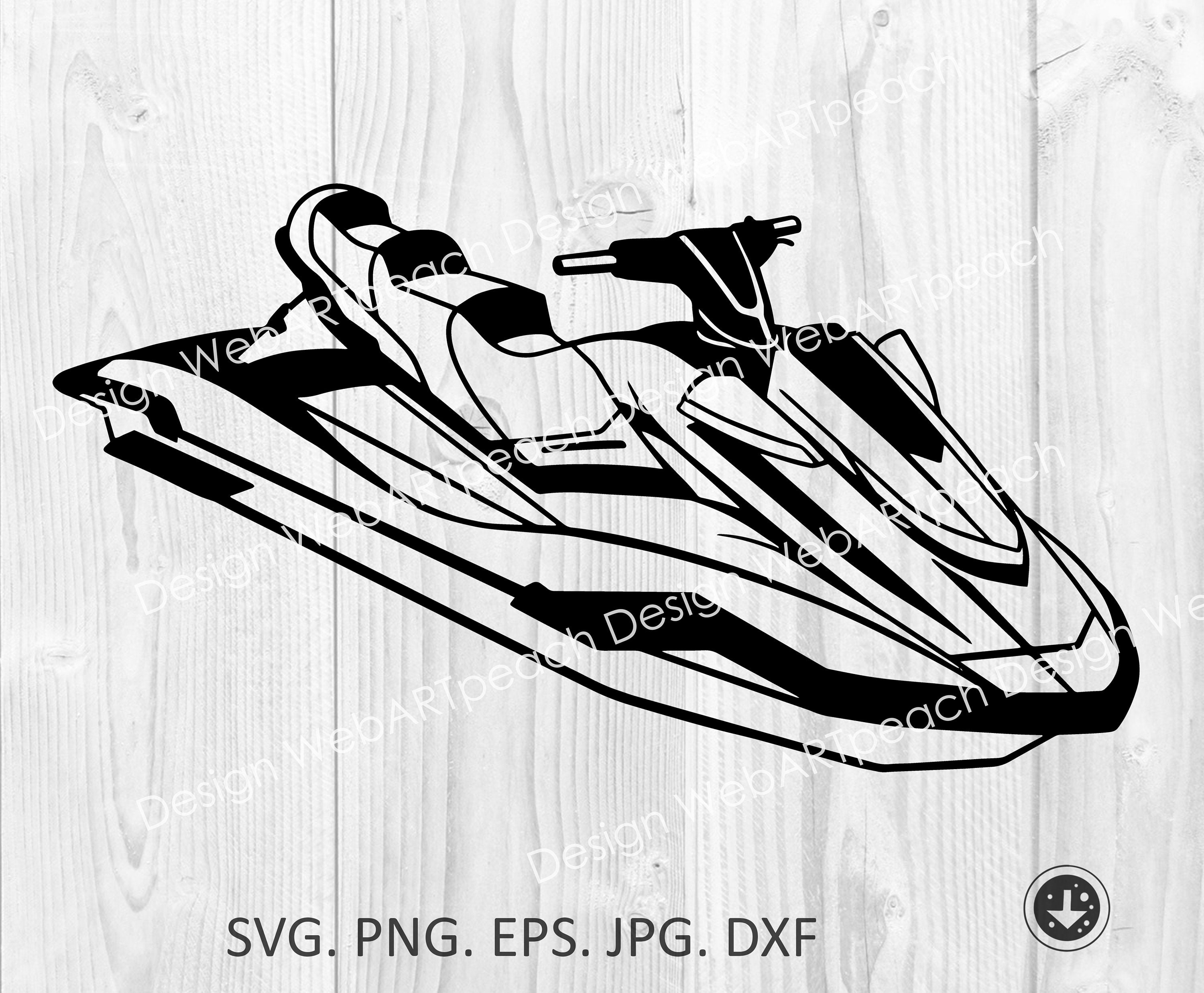 Craft Supplies & Tools Embellishments Papercraft Jet Ski clipart Water ...