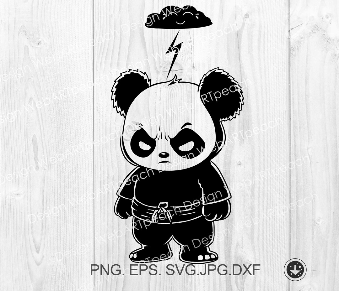 Angry Panda Svg File, Cricut Svg Designs, Vector Svg Files for Cricut  Clipart,bear Panda Svg, Cute Panda Svg, Png Eps Jpg Dxf, Svg Style Art -  Etsy Canada