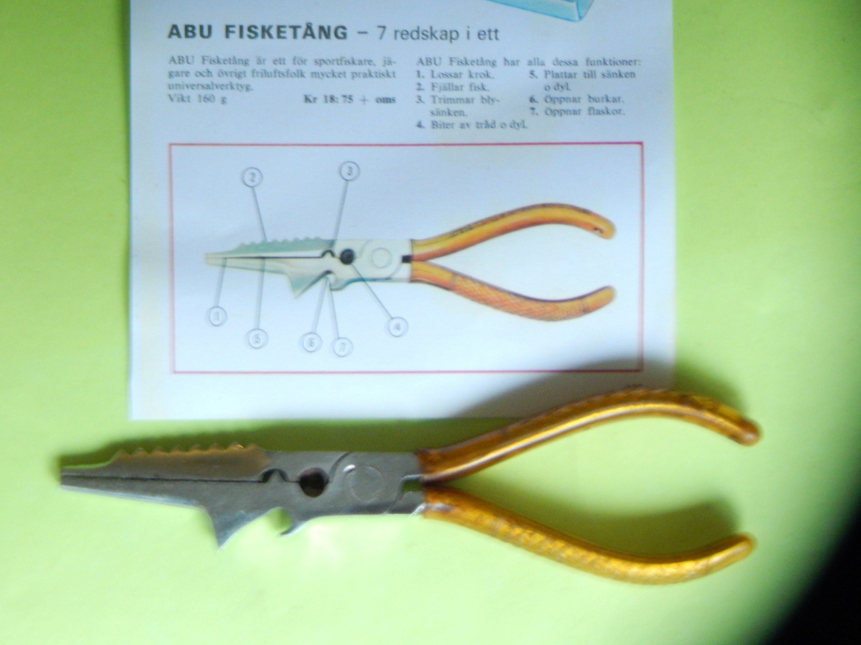 1960's Vintage ABU Plier With 7 Functions Useful in Fishing Trips-used -   Canada