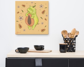 Hippopaya Canvas Print