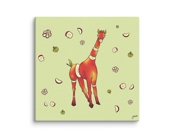 Girapple Canvas Print