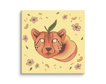 Peacheetah Canvas Print