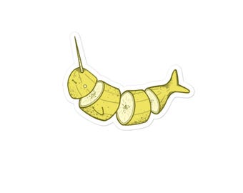 Banana Narwhal Sticker