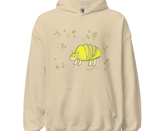 Lemondillo Hoodie: Fruity Armadillo Graphic Sweatshirt by JAM Art