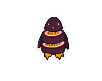 Passionfruit Penguin Sticker
