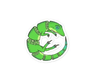 Lime Lizard Sticker