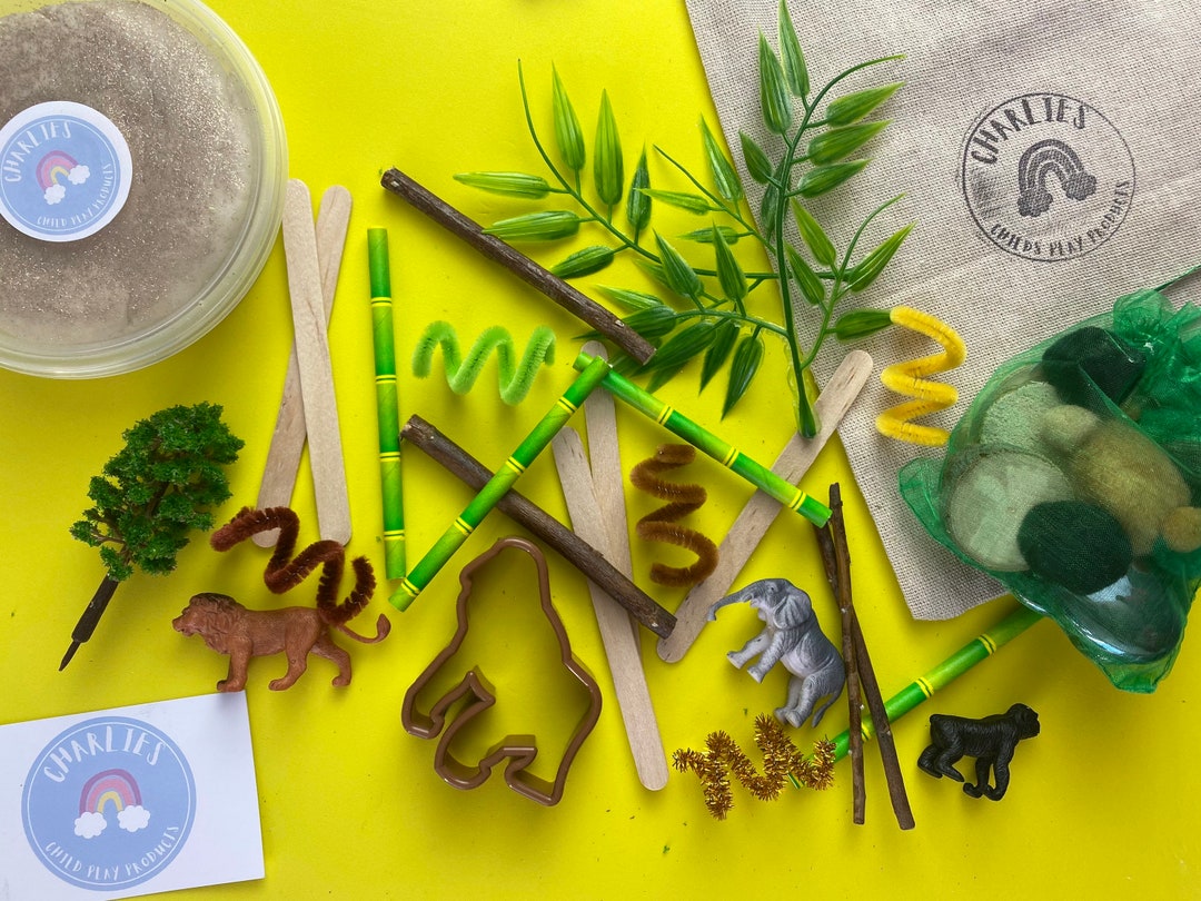 Safari Play Dough Kit - Etsy