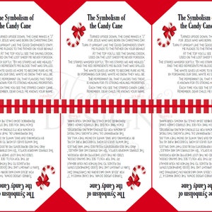 Candy Cane Poem Bookmark Printable