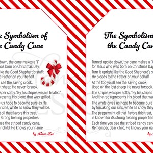 Symbolism of the Candy Cane Poem ~ Gift Tags &amp; Bookmarks ~ Christmas ...