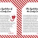 Symbolism of the Candy Cane Poem Gift Tags &amp; Bookmarks Christmas PDF ...