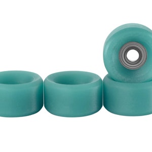 Teak Tuning Apex Slim Bowl Fingerboard Wheels - 61D Urethane - ABEC-9 Bearings - "Teak Teal"