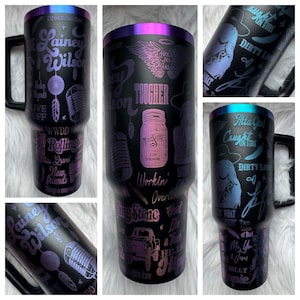 Lainey W engraved tumbler~ Lainey lover gift~ Insulated hot and cold 40 oz Tumbler ~Custom Engraved Tumbler~