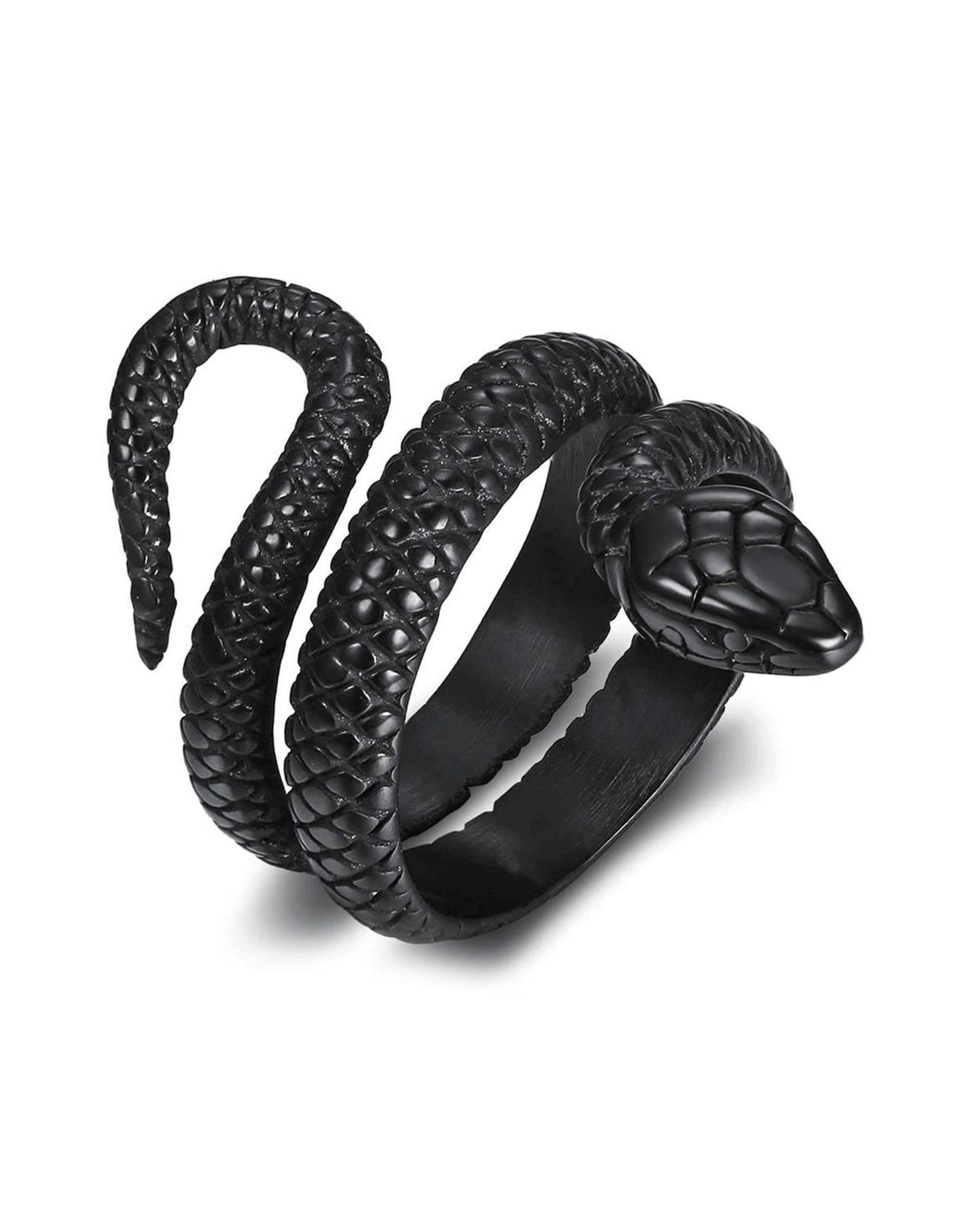 Amazon.com: Black Snake Rings for Women Black Snake Jewelry Adjustable Snake  Ring Set Snake Accessories: Clothing, Shoes & Jewelry