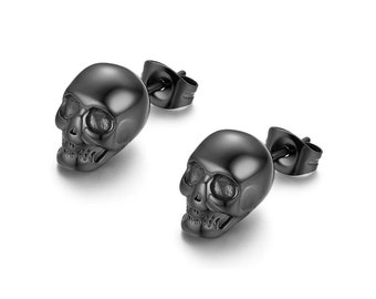 Tiny Skull Stud Earrings in 3 Colors