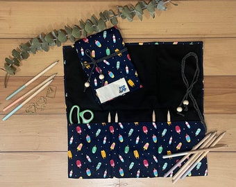 Eco-friendly, plastic-free pencil case -  ice block design
