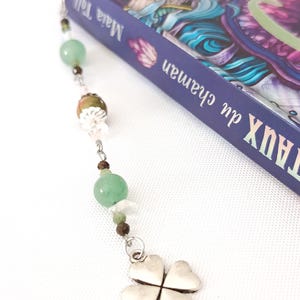 Bookmark made of natural stones.