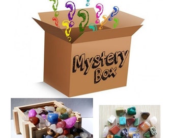 Mystery box, crystal confetti, mystery lucky spoon, random lucky crystal, crystal set, mineral rocks.