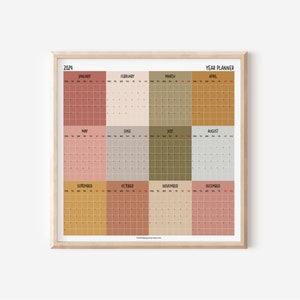 Calendar Large Squares - Etsy UK