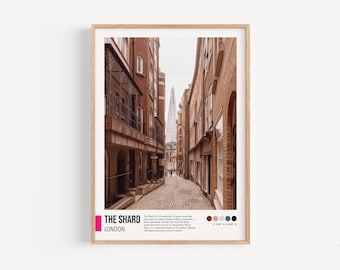 The Shard London Print, City Architecture Photography, Modern Wall Art
