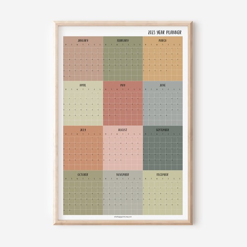 2023 Wall Calendar Botanical Gift Wall Calendar 2023 Gift - Etsy