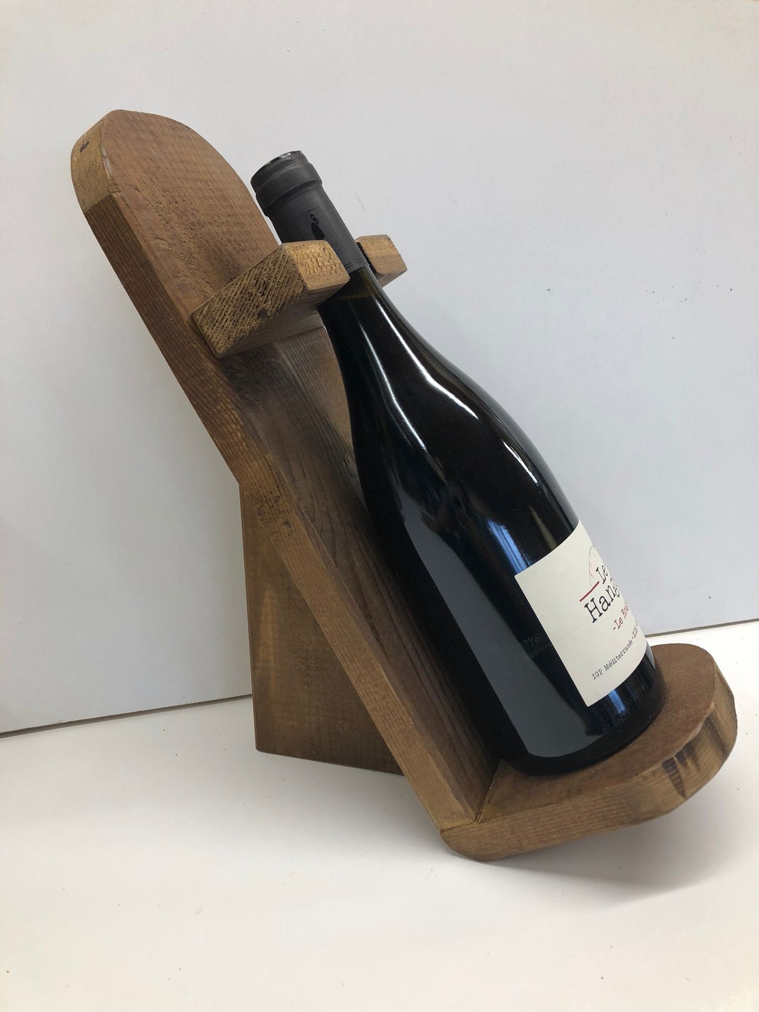 Porte Bouteille en Bois, Création Artisanale