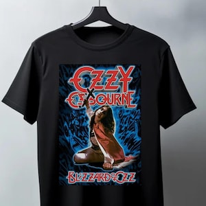 Ozzy Osbourne T Shirt Blizzard of Ozz | Vintage 80s Rock Band Shirt | Heavy Metal Graphic Tee Unisex