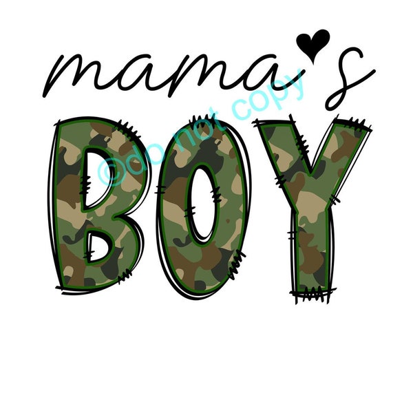 Camo Mama's boy PNG