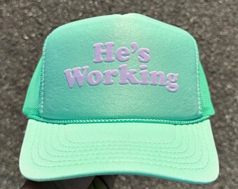 Custom Puff Print Trucker Hat – Couples, Road Trip, or  display picture 1