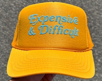 Custom Puff Print Trucker Hat, 3D, Personalized Foam Hat, Mesh Back, Cap