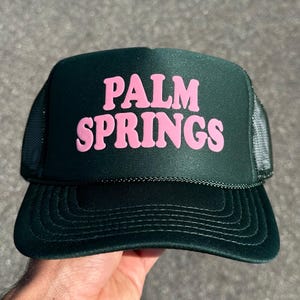 Custom Puff Print Trucker Hat – Retro Vacation Hat for Girls Trips, Pool Days, Bachelorette Gifts, or Trendy Summer City Style