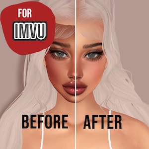Mapas de opacidade para qualquer pele - texturas IMVU para tornar as cabeças de malha transparentes/para qualquer pele/compatíveis com vários tons de pele! Mapas de opacidade x16