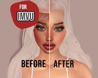 Any-Skin Opacity Maps - IMVU textures for making mesh heads transparent/any-skin/compatible with multiple skin tones! x16 Opacity Maps