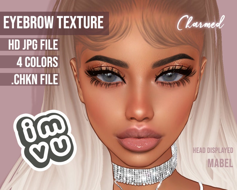 IMVU Brows Charmed Texture, Opacity Map, Files, CHKN Project, Digital