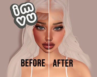 Any-Skin Opacity Maps - IMVU textures for making mesh heads transparent/any-skin/compatible with multiple skin tones! x16 Opacity Maps