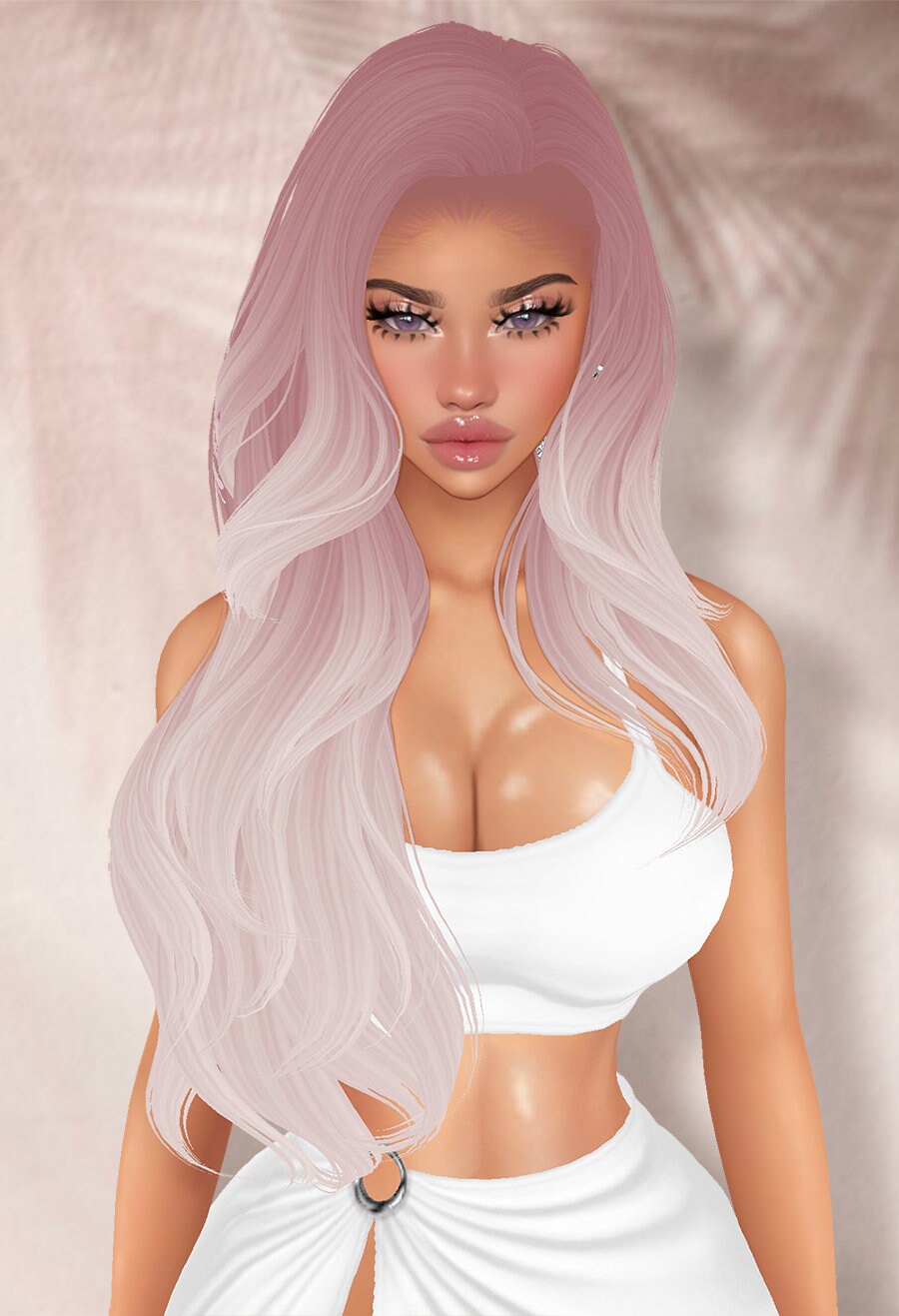 IMVU Hair Texture Balayage Taffy Blonde Tone Premium Etsy México