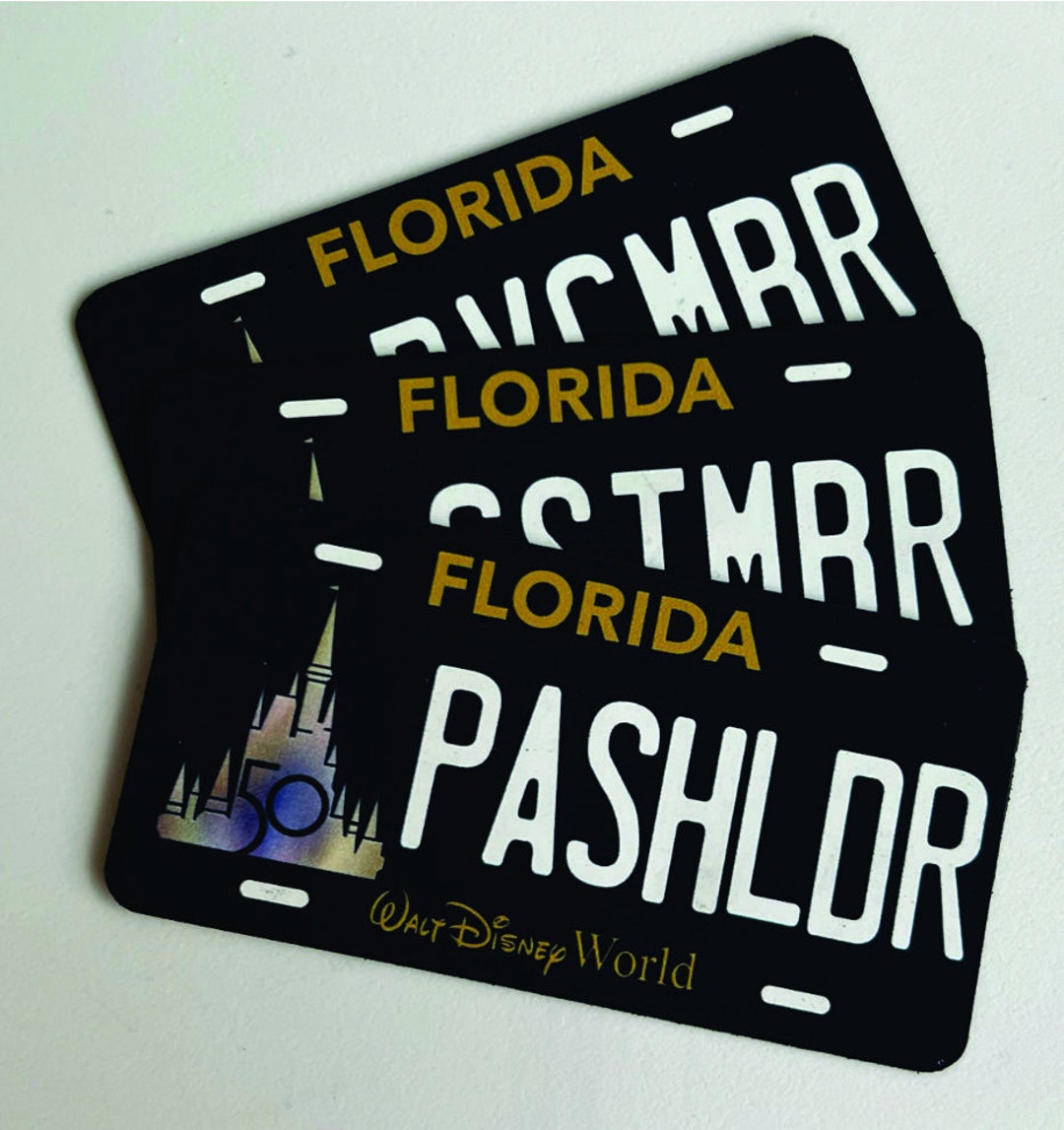 Walt Disney World 50th Anniversary License Plate Magnet - Etsy